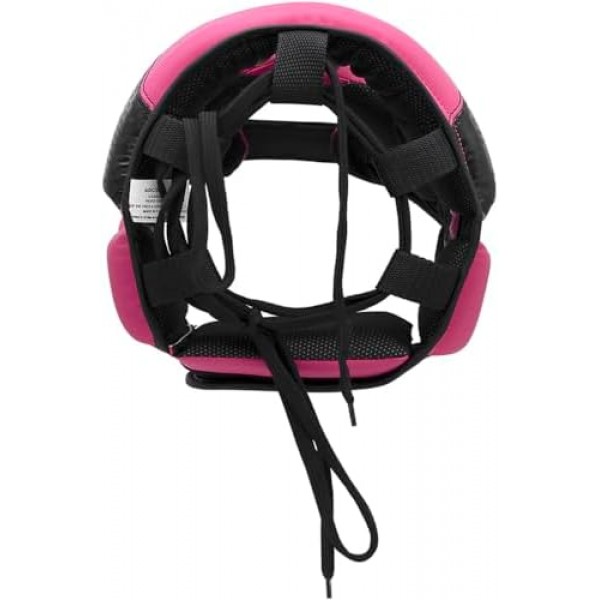 Шолом боксерський Adidas Combat 50 | чорний/рожевий | ADIC50HG 