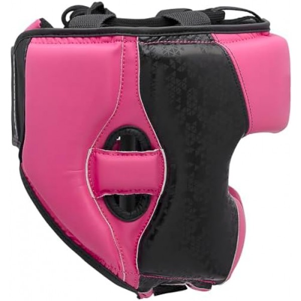 Шолом боксерський Adidas Combat 50 | чорний/рожевий | ADIC50HG 