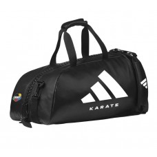 Сумка-рюкзак Adidas Karate с лицензией WKF | чорно/белая | ADIACC051WKF