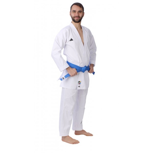 Кимоно для карате Adidas Fighter Slim Fit с лицензией WKF | белое | K220DNAWKF