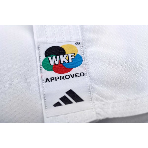 Кимоно для карате Adidas Fighter Slim Fit с лицензией WKF | белое | K220DNAWKF