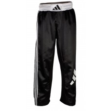 Штаны для кикбоксинга Adidas  | черно/белые | ADIKBUN100T