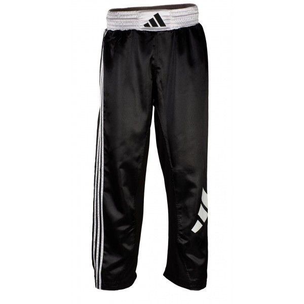 Штани для кікбоксингу Adidas | чорно/білі | ADIKBUN100T