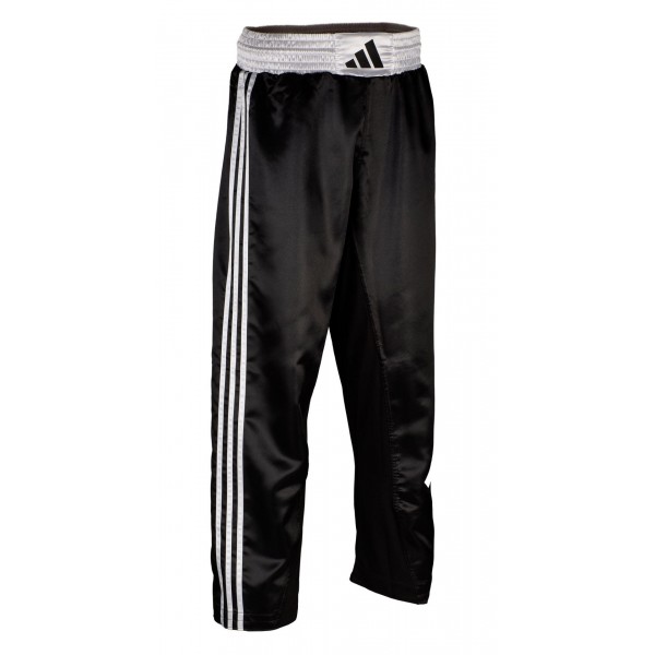 Штани для кікбоксингу Adidas | чорно/білі | ADIKBUN100T