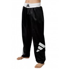 Штаны для кикбоксинга Adidas  | черно/белые | ADIKBUN100T