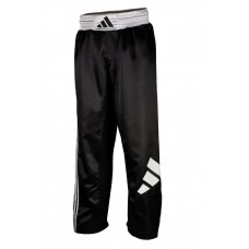 Штаны для кикбоксинга Adidas  | черно/белые | ADIKBUN100T