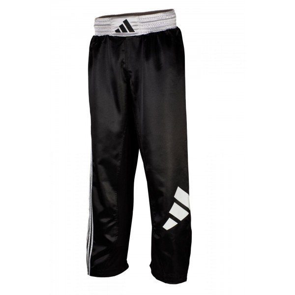 Штани для кікбоксингу Adidas | чорно/білі | ADIKBUN100T