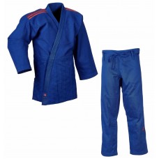 Кимоно для дзюдо Adidas серии Club с красными полосами на плечах | синий | J350BP