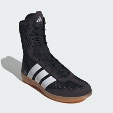 Взуття для боксу (боксерки) Adidas Box Hog Wide | чорно-білі | JQ8533