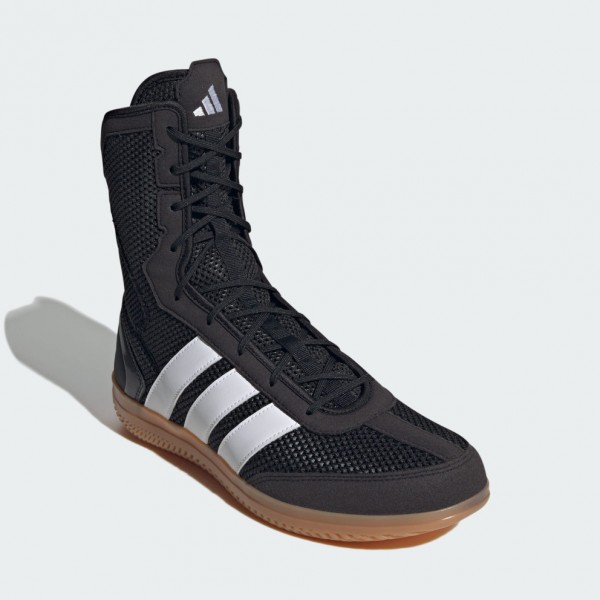 Взуття для боксу (боксерки) Adidas Box Hog Wide | чорно-білі | JQ8533