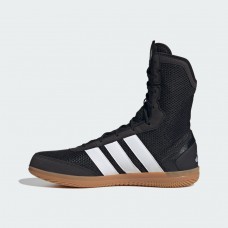 Взуття для боксу (боксерки) Adidas Box Hog Wide | чорно-білі | JQ8533