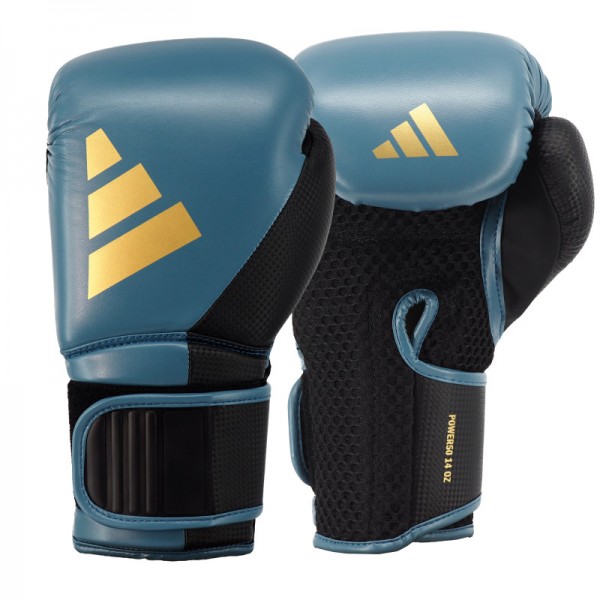 Боксерські рукавички Adidas Power 50 | синій\золотий | PWR50TG
