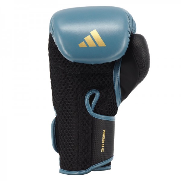 Боксерські рукавички Adidas Power 50 | синій\золотий | PWR50TG