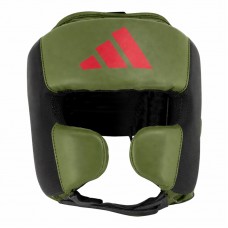 Боксерський шолом Adidas Power 50 | хакі/червоний | C50HG