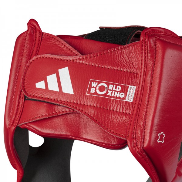 Боксерский шлем Adidas с лицензией World Boxing | красный | WOBHG1