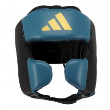 Боксерский шлем Adidas Power 50 | голубой/чёрный/золотой | C50HG