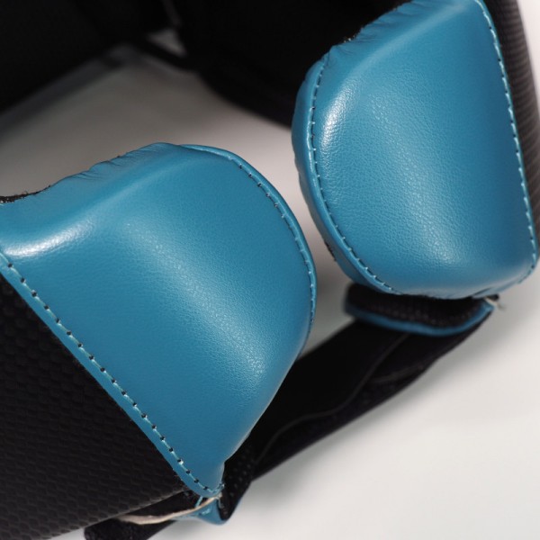 Боксерский шлем Adidas Power 50 | голубой/чёрный/золотой | C50HG