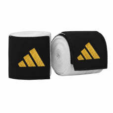 Боксерские бинты Adidas Boxing Hand Wraps | белые/золотой логотип | ADIBP031S