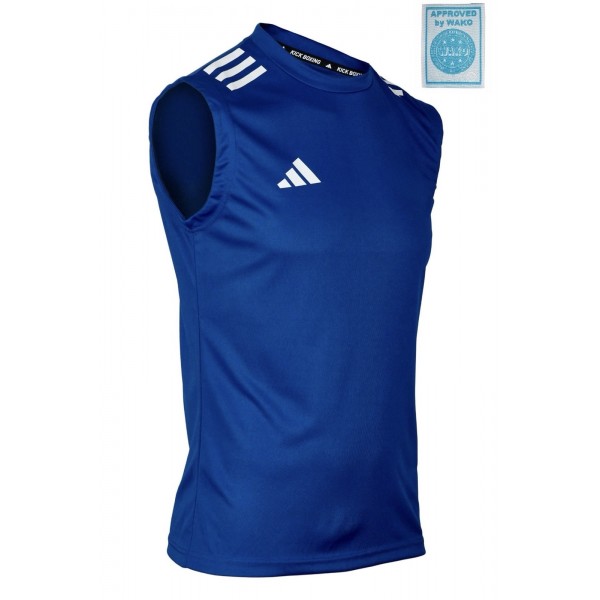 Майка для кікбоксингу Adidas Kick Light Sleeveless | синя | AdiWAKOST1