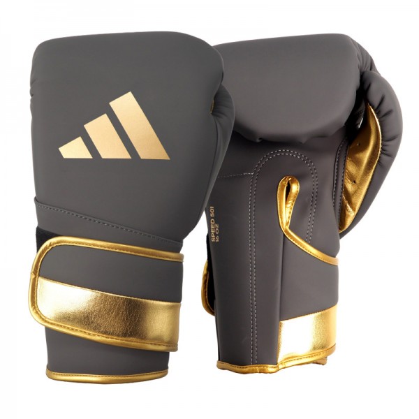 Боксерські рукавички Adidas Adispeed 501 | сірий/золото | SBG501