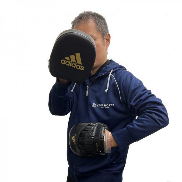 Лапы квадратные Adidas Elite Mini Mitt Square | черно/золотые | ADIEMP01-AD0006096