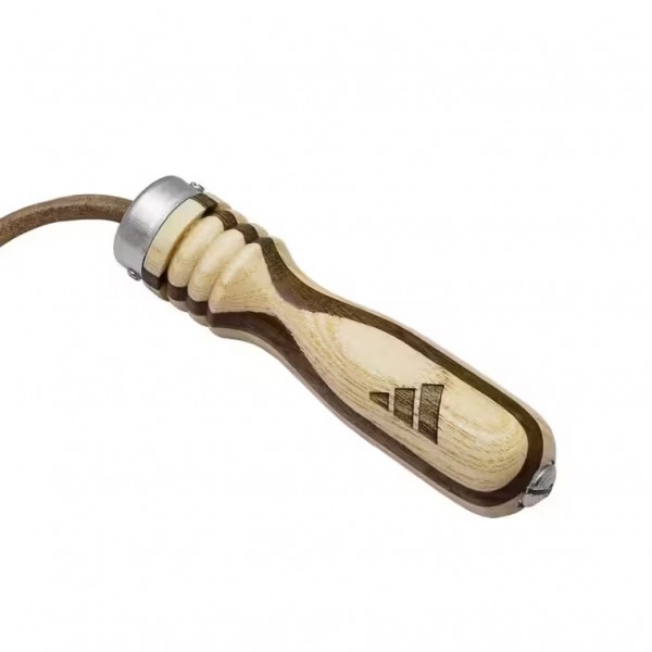 Скакалка з дерев'яними ручками | біжевий | ADIDAS ADIJRW01-AD0006098