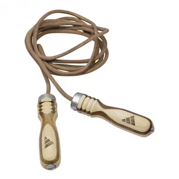 Скакалка з дерев'яними ручками | біжевий | ADIDAS ADIJRW01-AD0006098