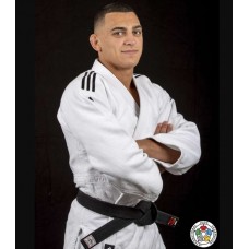 Кимоно для дзюдо Champion II с лицензией IJF | белый/черные полосы | ADIDAS J750W-000000855