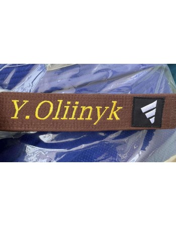 Конструткор - вишивка на поясах для дзюдо, карате та інших єдиноборств (візуалізація)