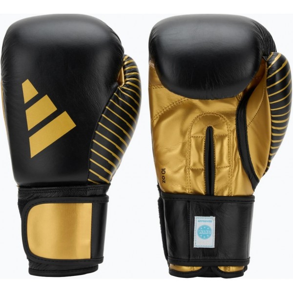 Перчатки с лицензией Wako для бокса и кикбоксинга | черно/золотой | ADIDAS adiKBWKF200-AD0006535
