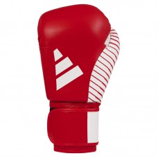 Перчатки Adidas для бокса и кикбоксинга с лицензией Wako | красно/белый | adiKBWKF200