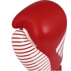 Перчатки Adidas для бокса и кикбоксинга с лицензией Wako | красно/белый | adiKBWKF200