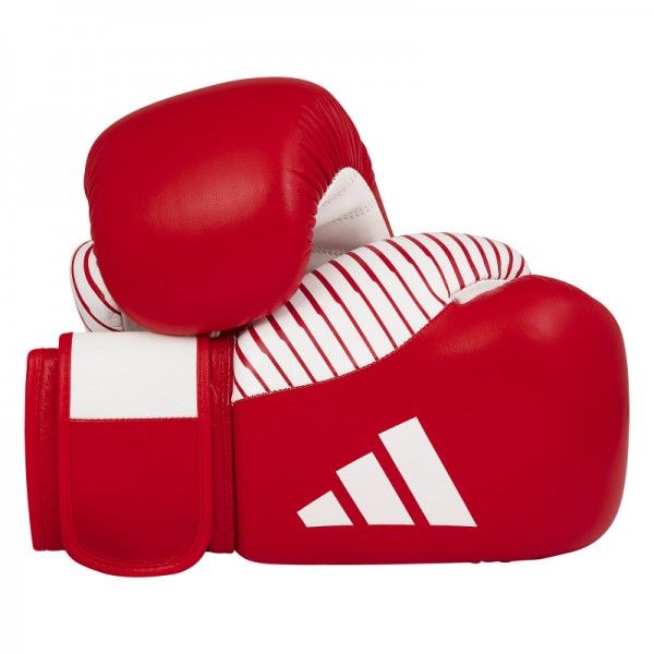 Рукавички Adidas для боксу та кікбоксингу з ліцензією Wako | червоно/білий | adiKBWKF200
