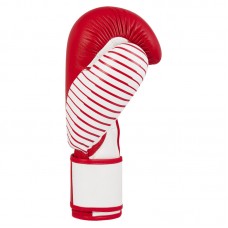 Перчатки Adidas для бокса и кикбоксинга с лицензией Wako | красно/белый | adiKBWKF200