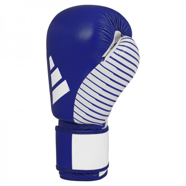 Перчатки Adidas для бокса и кикбоксинга с лицензией Wako | сине/белый | adiKBWKF200