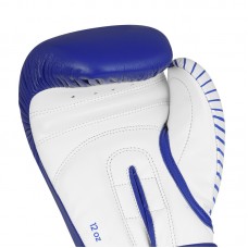 Перчатки Adidas для бокса и кикбоксинга с лицензией Wako | сине/белый | adiKBWKF200