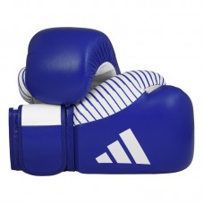 Перчатки Adidas для бокса и кикбоксинга с лицензией Wako | сине/белый | adiKBWKF200