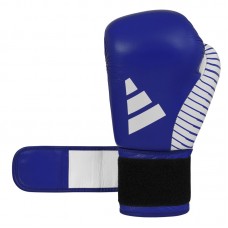 Перчатки Adidas для бокса и кикбоксинга с лицензией Wako | сине/белый | adiKBWKF200