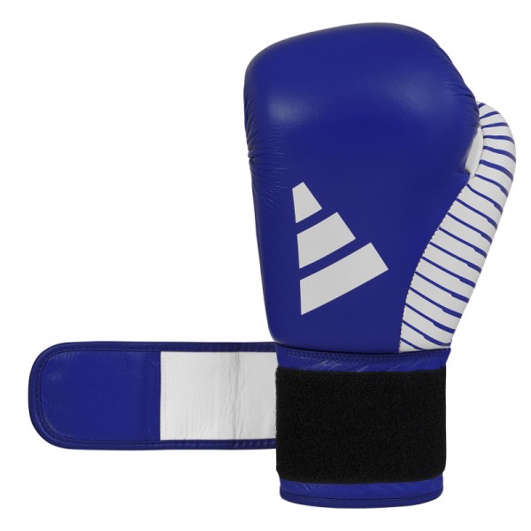 Перчатки Adidas для бокса и кикбоксинга с лицензией Wako | сине/белый | adiKBWKF200