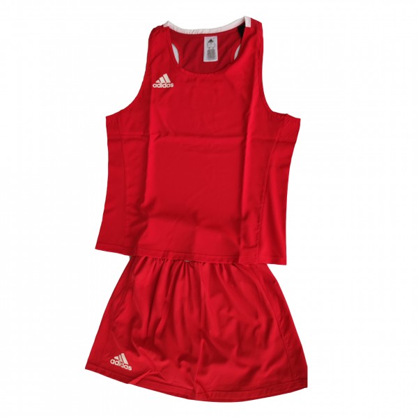 Женская форма для занятий боксом Olympic Woman шорты-юбка + майка | красная | ADIDAS ADIAIBA20TW\ADIAIBA20SKW-AD0006505