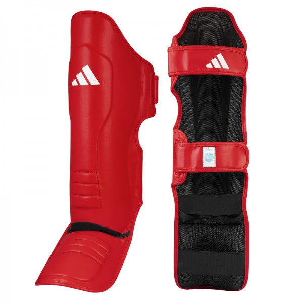 Защита голени и стопы с лицензией Wako Semi Contact | красная | ADIDAS WAKOGSS11