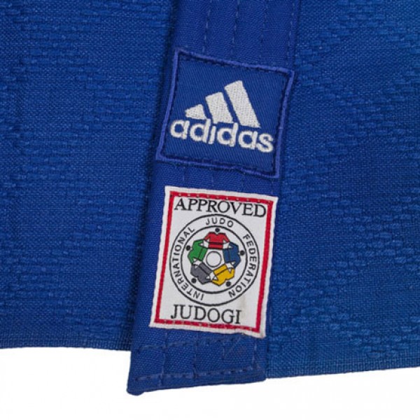 Кимоно для дзюдо Champion II с лицензией IJF Slim Fit | синий/белые полосы | ADIDAS J750B SF-AD0000719