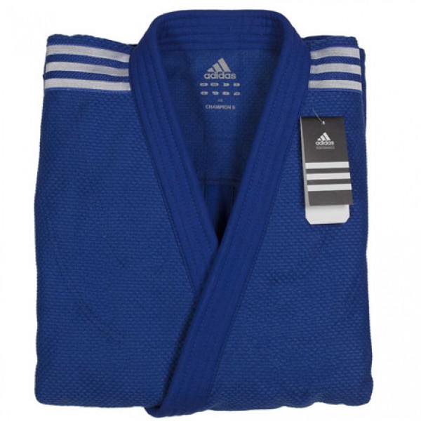 Кімоно для дзюдо Champion II з ліцензією IJF | синій/білі смуги | ADIDAS J750B-000000856